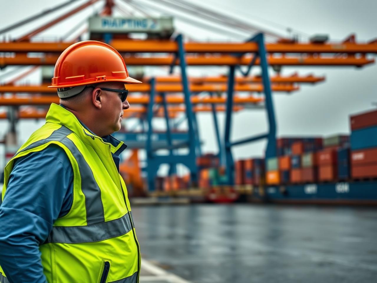 Containerlogistiek in een Nederlandse haven